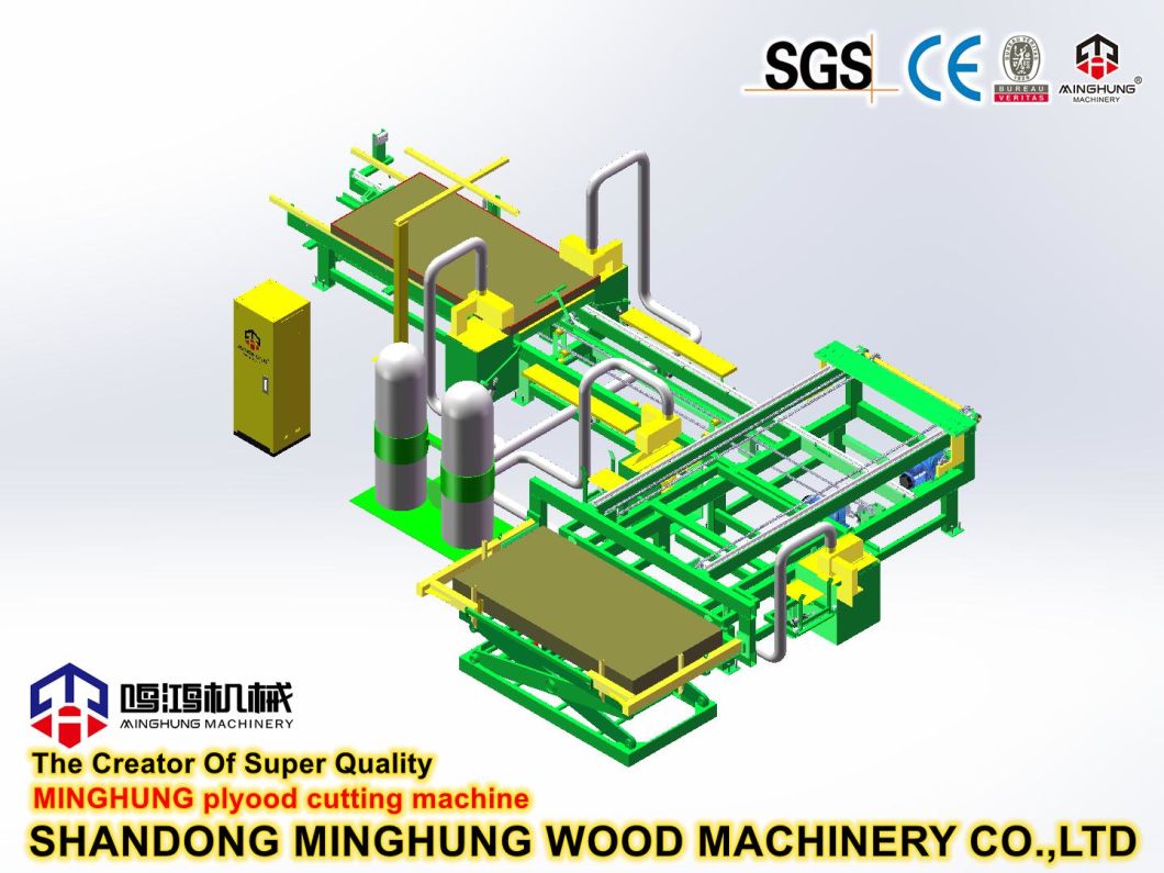 Plywood Production Saw Machine for Trimming Four Edges