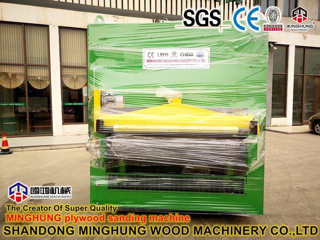 2 Heards Single Side 1250*2500mm Sanding Polishing Machine for Plywood Production
