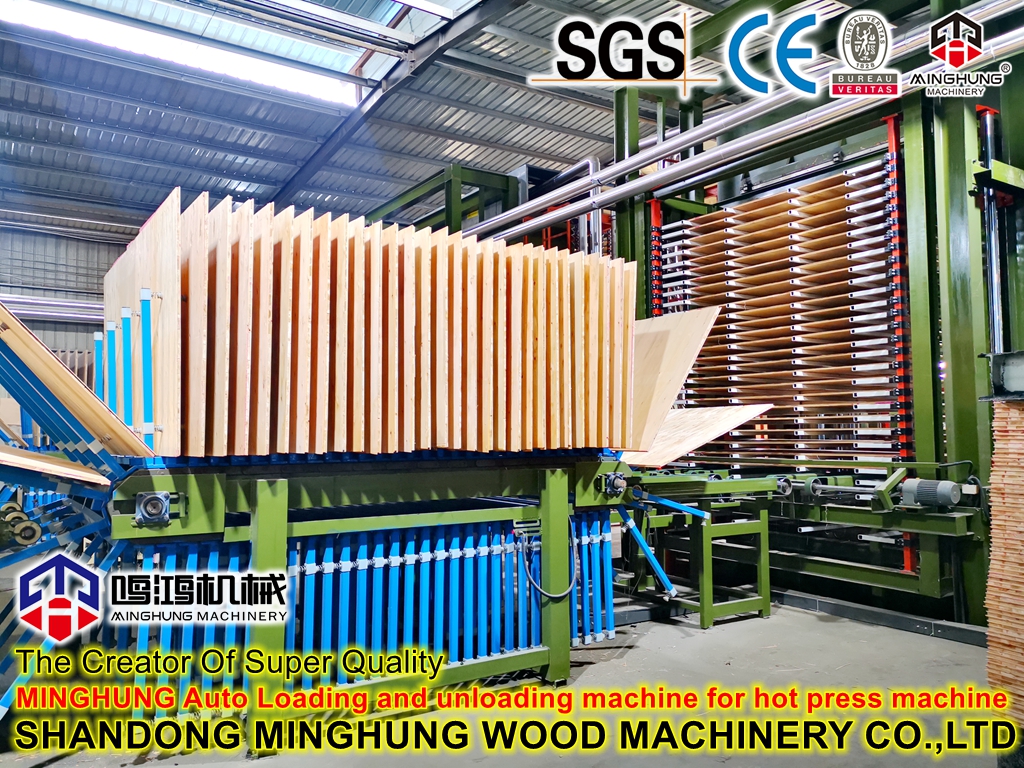 30layers auto unloading for plywood hot press machine