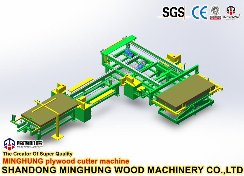 Plywood Production Saw Machine for Trimming Four Edges