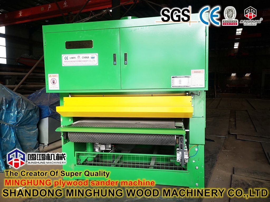 2 Heards Single Side 1250*2500mm Sanding Polishing Machine for Plywood Production
