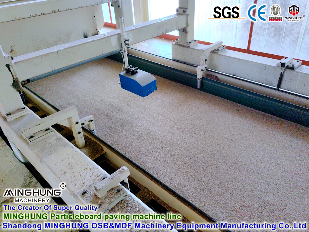 Particleboard paving machine for PB board