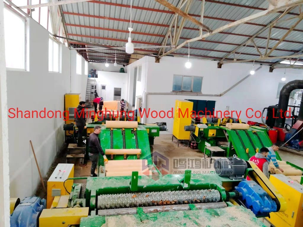 Veneer Production Line Wood Peeling Line for Hardwood