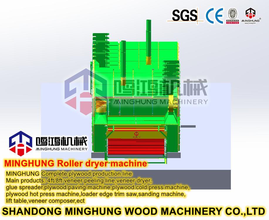 Roller Transport Veneer Dryer Machine for Veneer Production