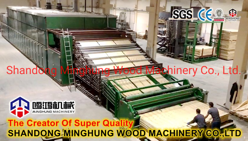 Roll Type Veneer Dryer Machine for Drying Wood Veneer