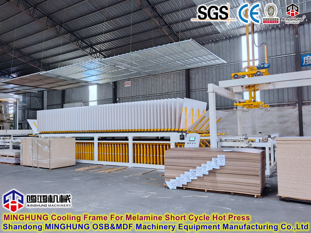 Melamine Short Cycle Hot Press With Cooling Frame