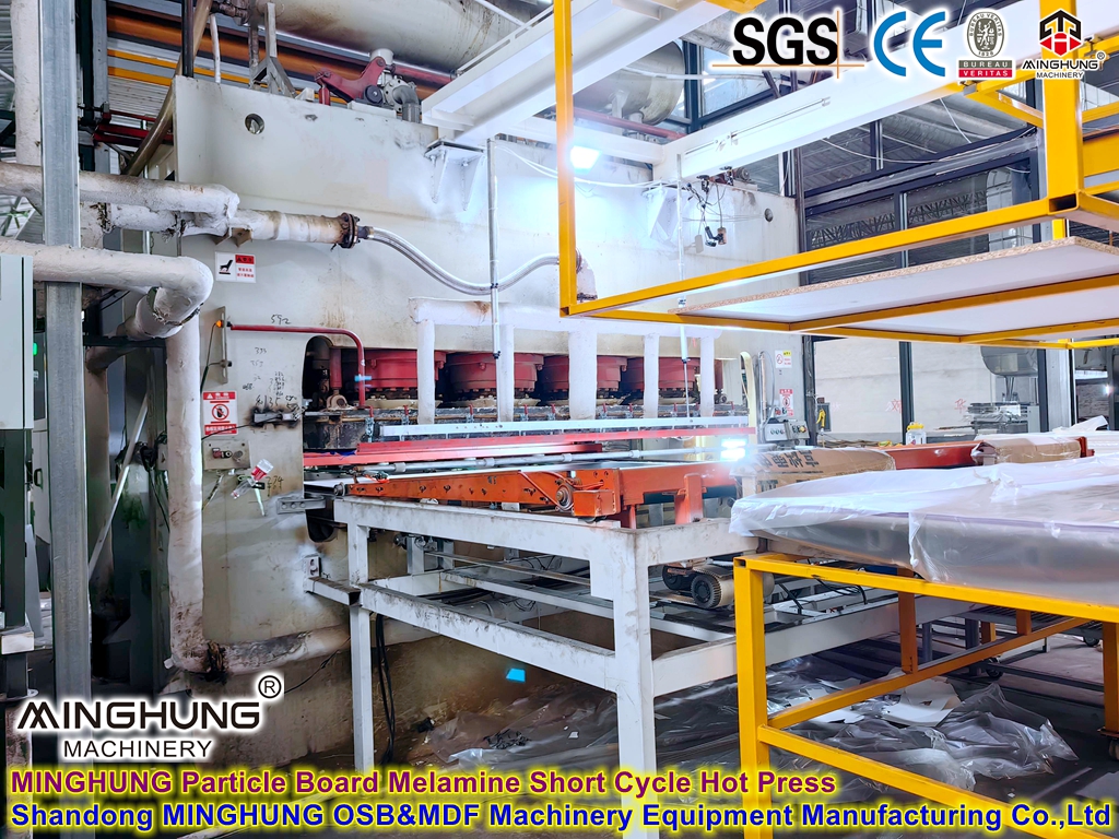 MINGHUNG Particle Board Melamine Short Cycle Hot Press