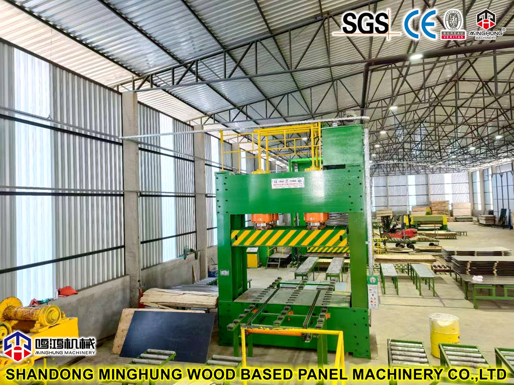 Plywood cold press from Shandong MINGHUNG machine
