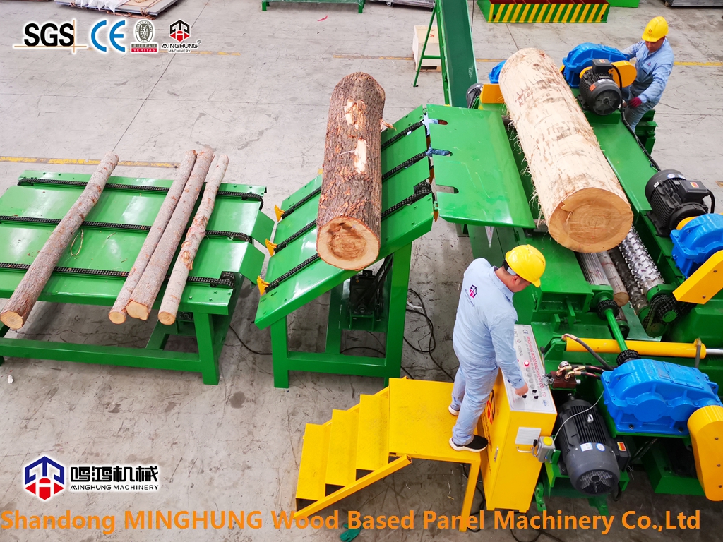 minghung wood peeling machine