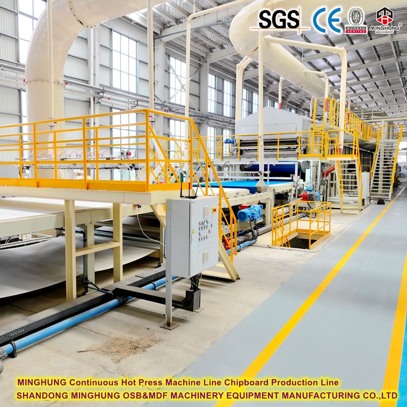 MINGHUNG Continuous Hot Press Machine Line Chipboard Production Line