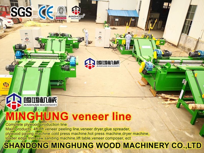 Strong 4feet and 8feet Veneer Production Machine