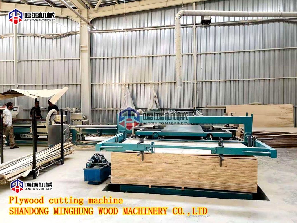 Plywood Edge Trimming Sizing Cutting Saw Machine
