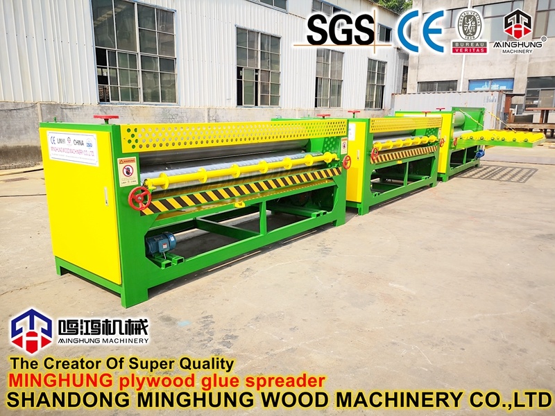 Woodworking Plywood Making Machine Glue Spreader Machine for Gluing Veneer