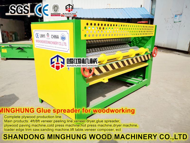 Woodworking Plywood Making Machine Glue Spreader Machine for Gluing Veneer