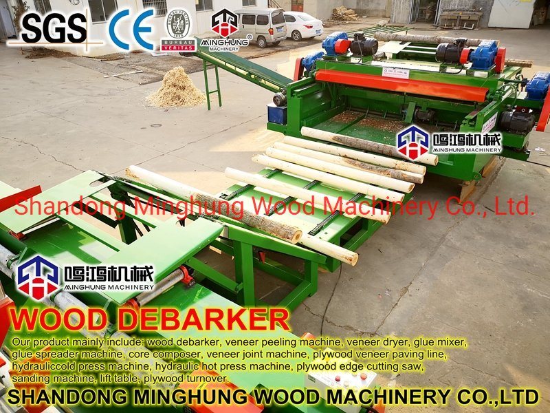 Rotary Core Veneer Log Debarking Line for Veneer Production Peeling Line