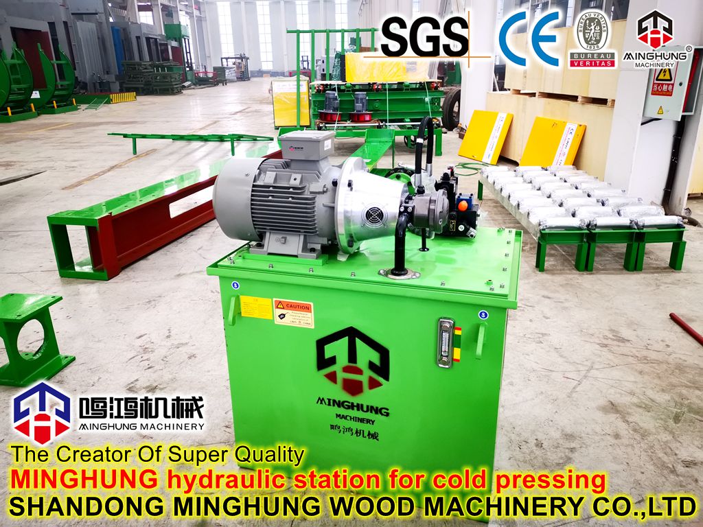 hydraulic station for cold pressing