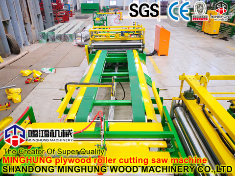 OSB MDF Chipboard Plywood Cutting Machine Four Side Cutter Sizing Machine Plywood Machinery Wood Board Edge Cutting Machine Dd Saw Wood Edge Trimming Saw