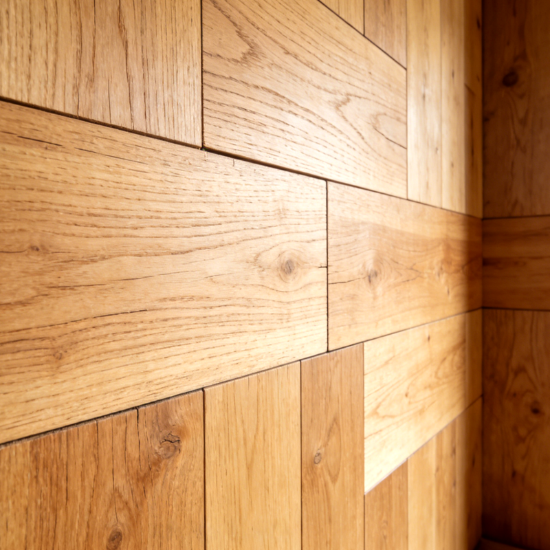 Wall made of plywood