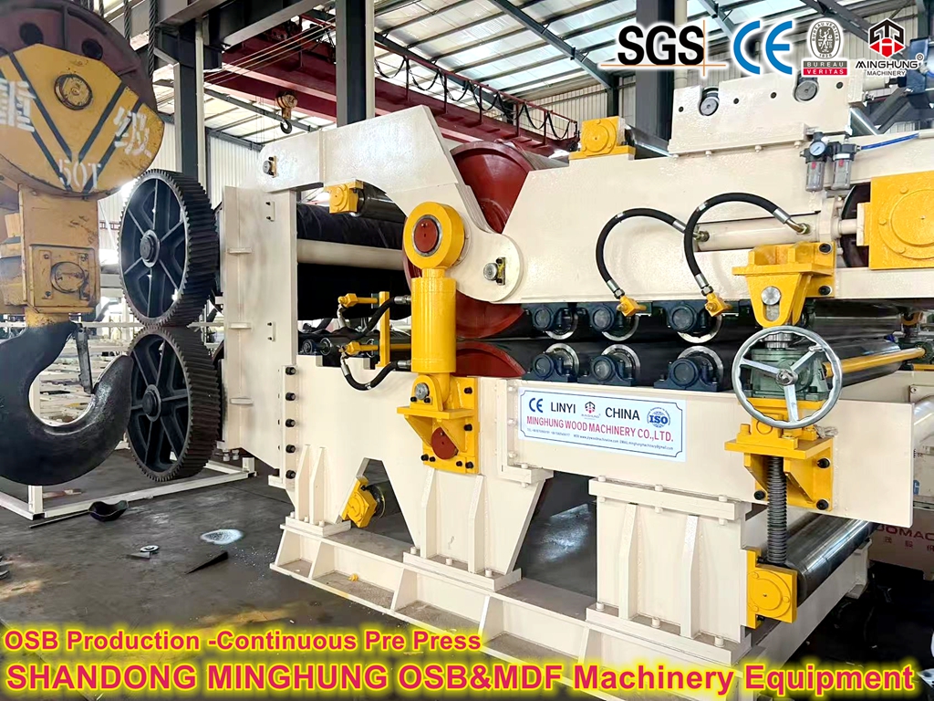 OSB production-Continuous pre press