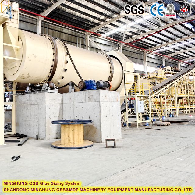 OSB glue mixing and blending system