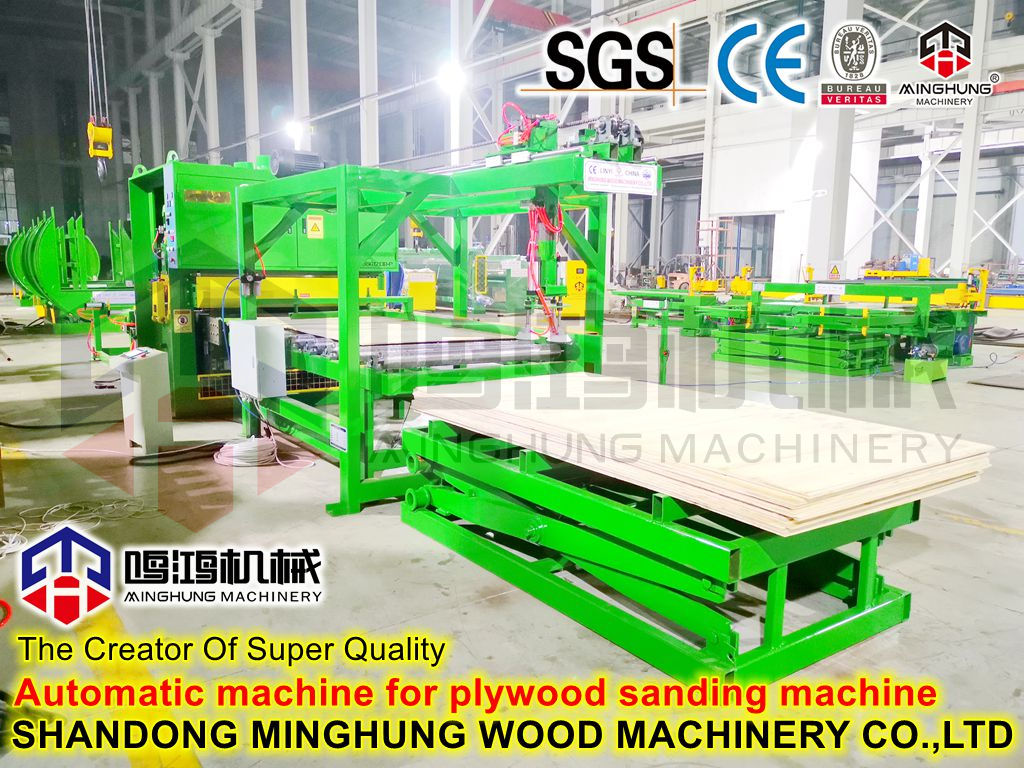 Automatic plywood sanding machine line