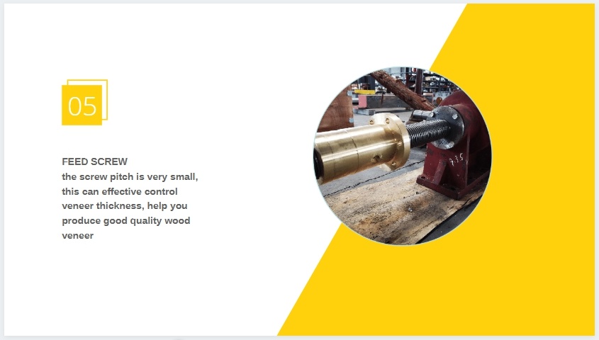 Commercial Plywood Veneer Peeling Machine for Making Russia Birch Core Veneer