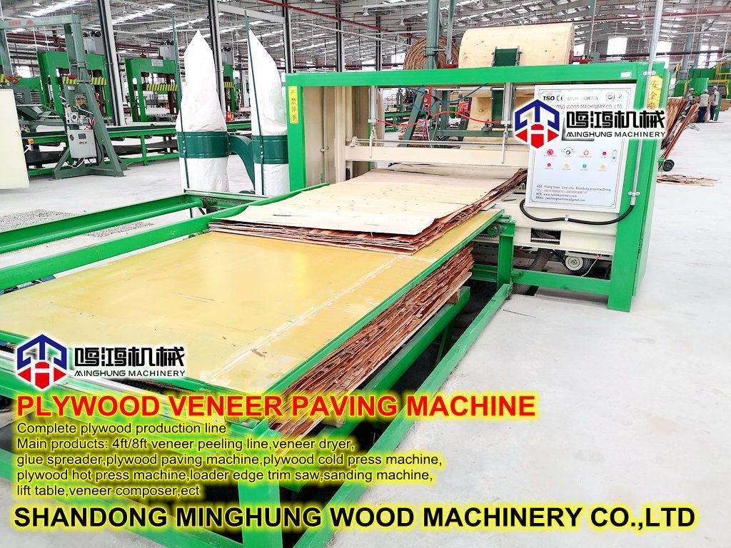Plywood Veneer Paving Machine for Lay out Wood Veneer
