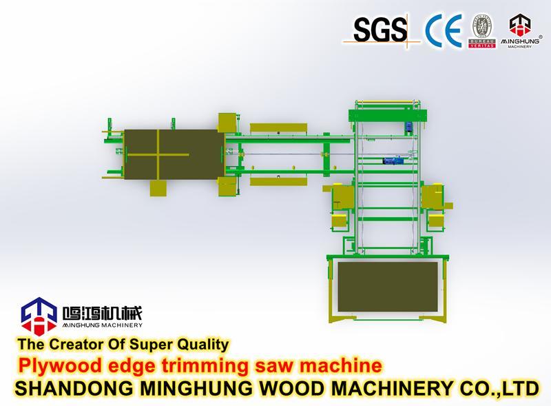 Semi-Auto Plywood Trimming Machine for Cutting Plywood Edges