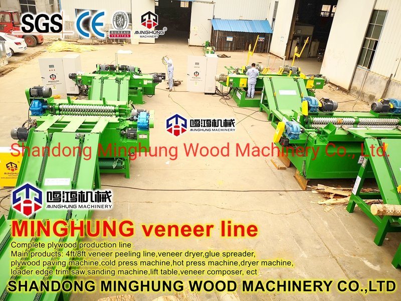 CNC Veneer Peeling Lathe for Thin Layers of Piles of Wood Veneer