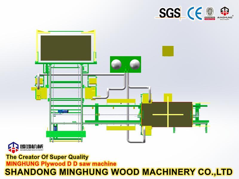 4*8feet Plywood Edge Cutting Saw for Plywood Production
