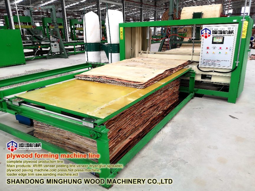 Automatic Plywood Forming Paving Machine for Plywood Making Machine