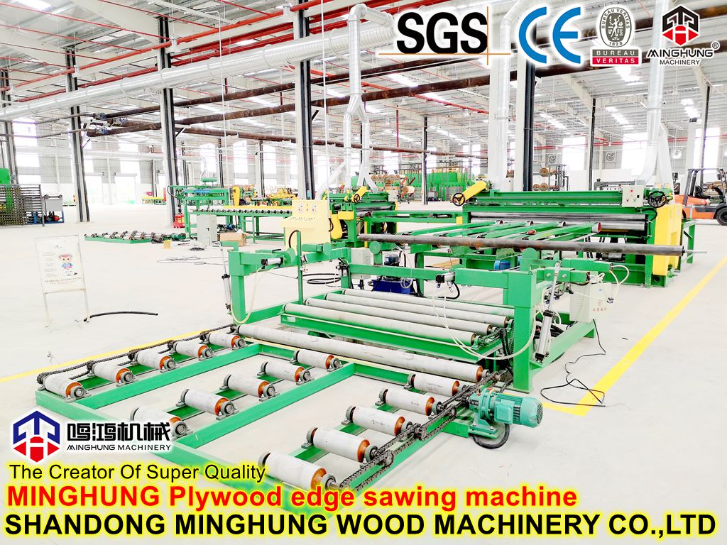 plywood edge trimming sawing machine
