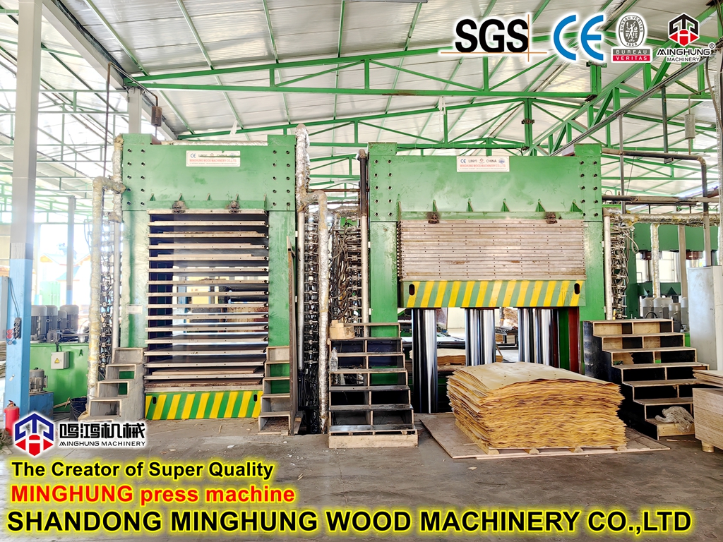 China hot press machine for plywood manufacturing