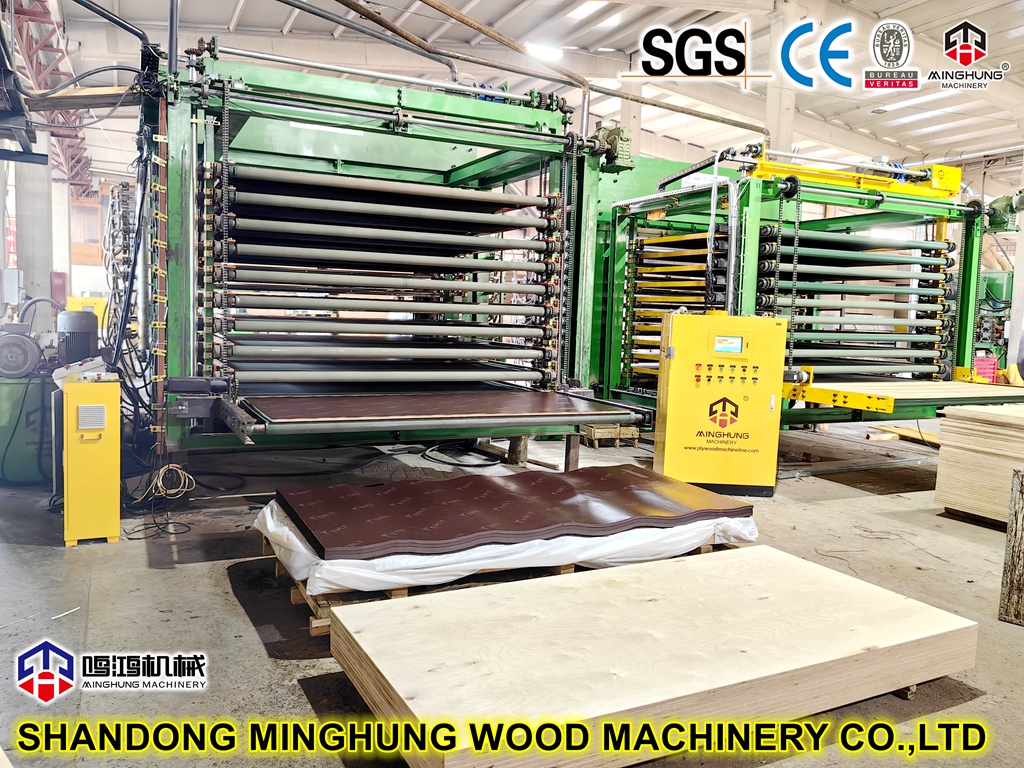 Waterproof Film Faced Plywood Machine Hot Press-Hydraulic Laminated Plywood Press Machines-MINGHUNG