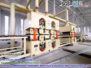 Minghung Polishing Sanding Grindign Machine Sander for Wood Based Panel Board Particle Board Chipboard OSB MDF HDF Production LIne 