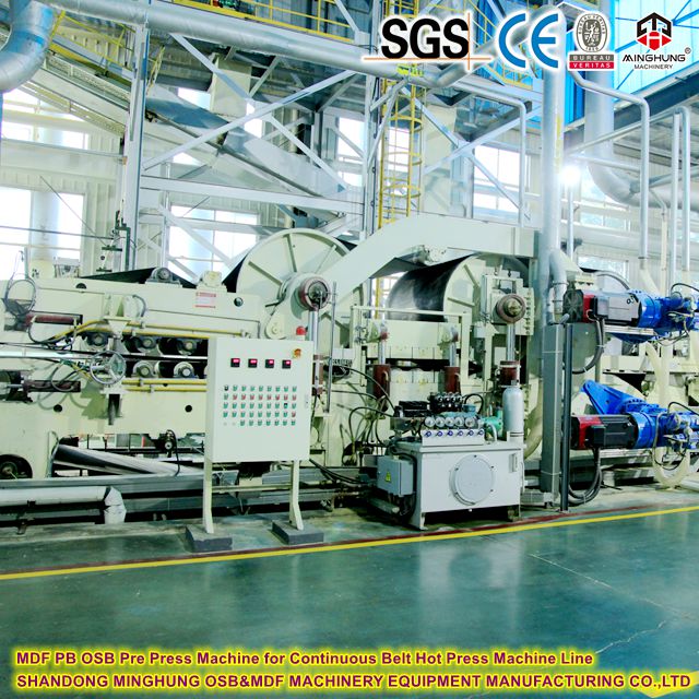 MDF PB OSB Pre Press Machine for Continuous Belt Hot Press Machine Line