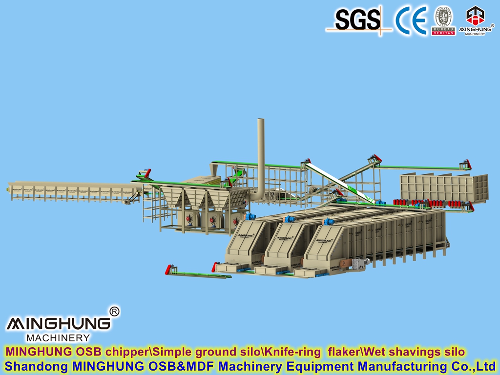 MINGHUNG OSB Chipper simple ground silo