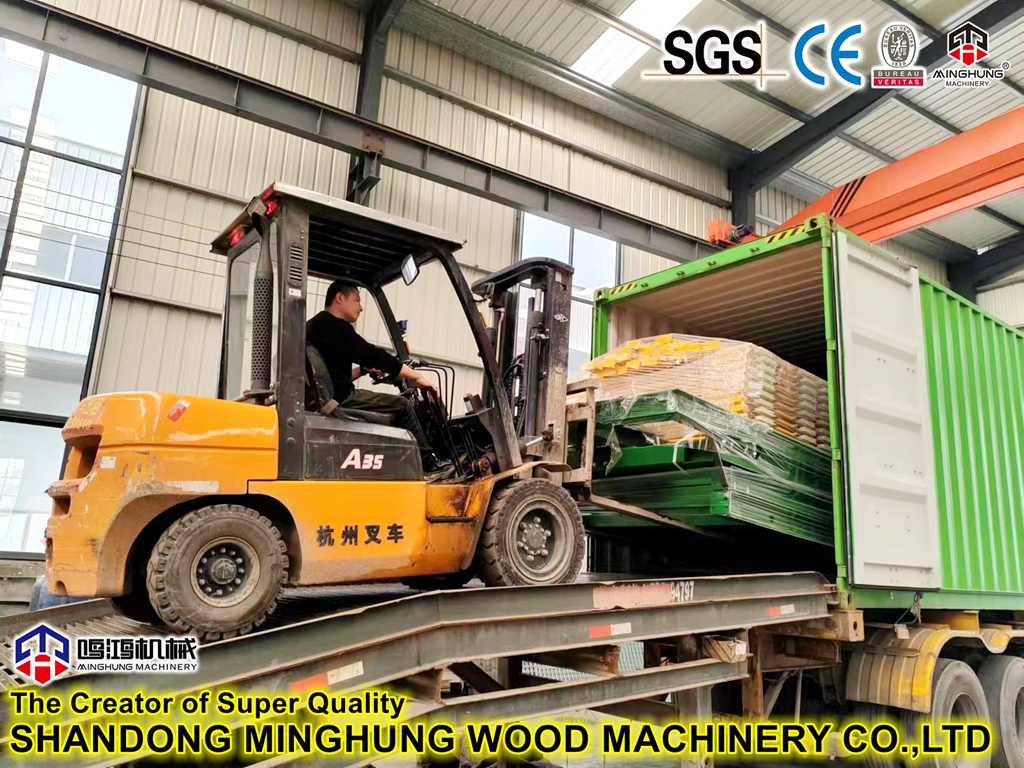 plywood hot press machine delivery
