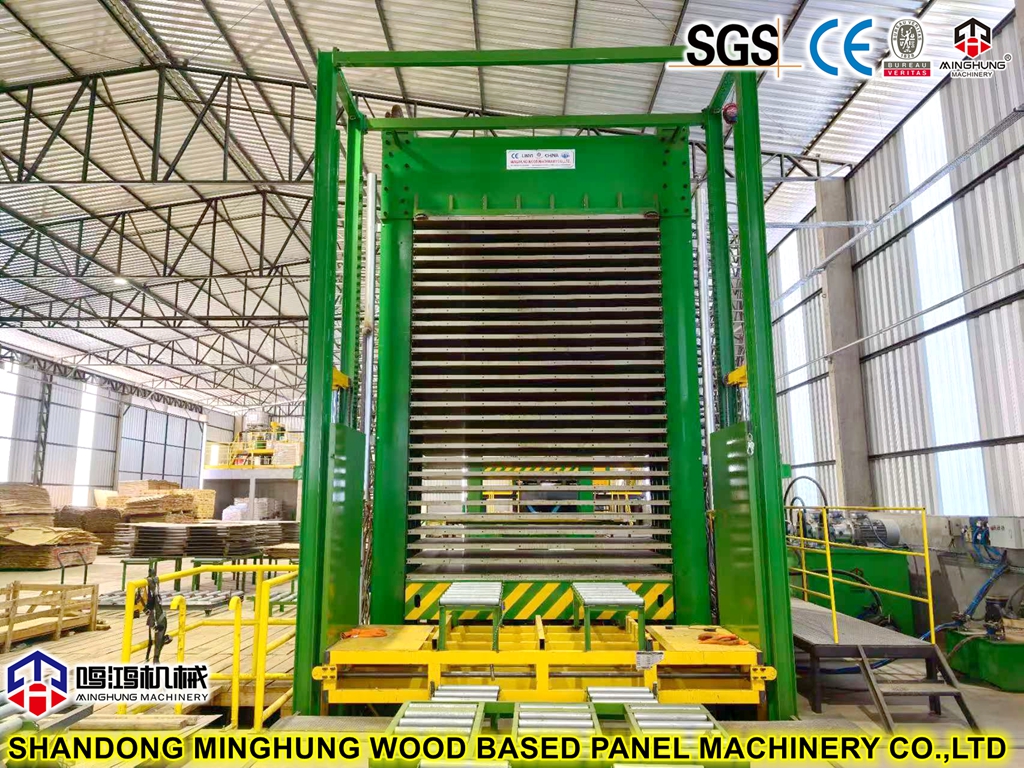 Plywood hot press machine for Brasil client from China factory