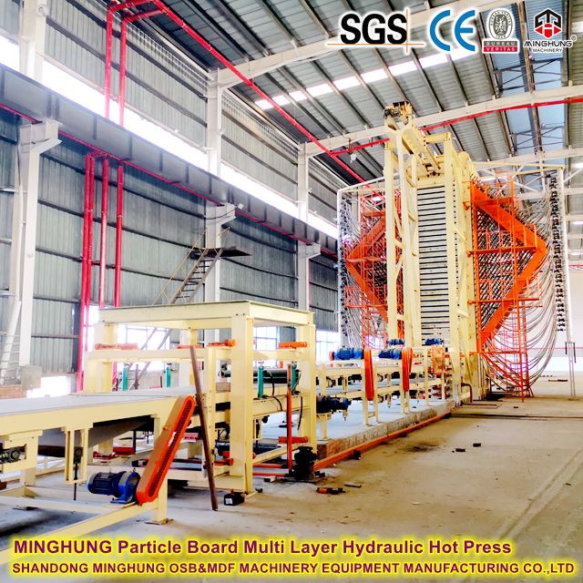 MINGHUNG Particle Board Multi Layer Hydraulic Hot Pressing Machine
