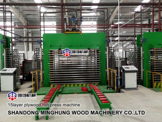 Wood Veneer Plywood Hot Press Melamine Laminating Machine