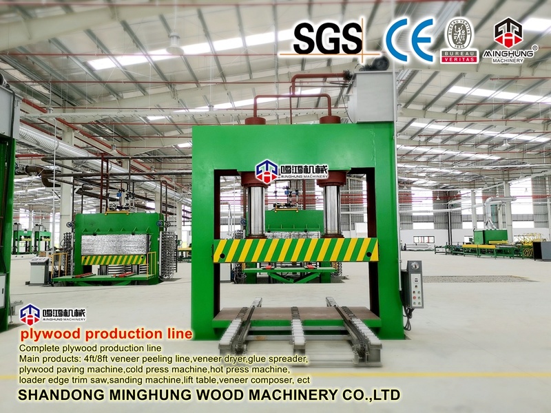 500ton Plywood Press Machine for Pressing Glued Plywood Veneer