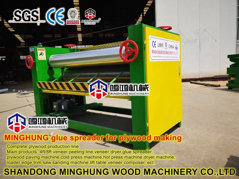 Woodworking Plywood Making Machine Glue Spreader Machine for Gluing Veneer