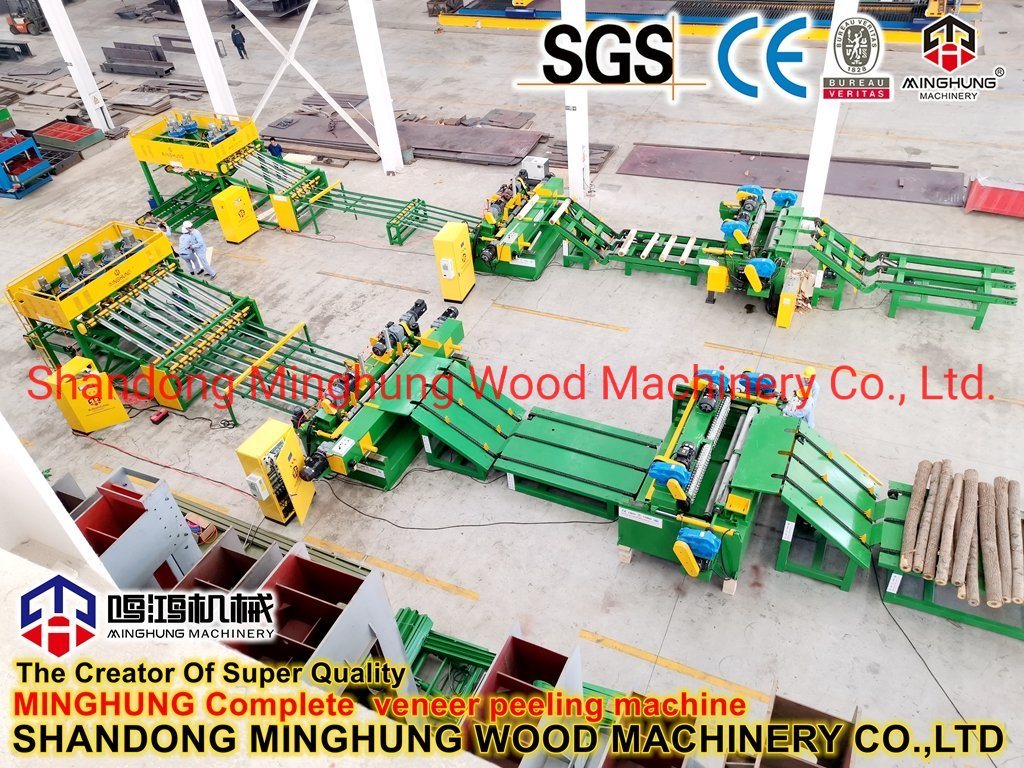 Wood Log Trunks Veneer Production Line for Plywood Production