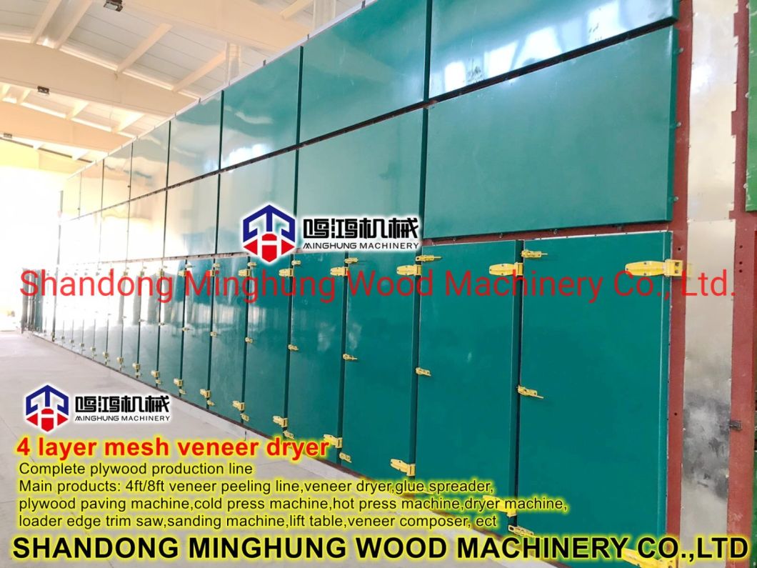 Plywood Production Line Veneer Drying Machine Mesh Dryer Machine