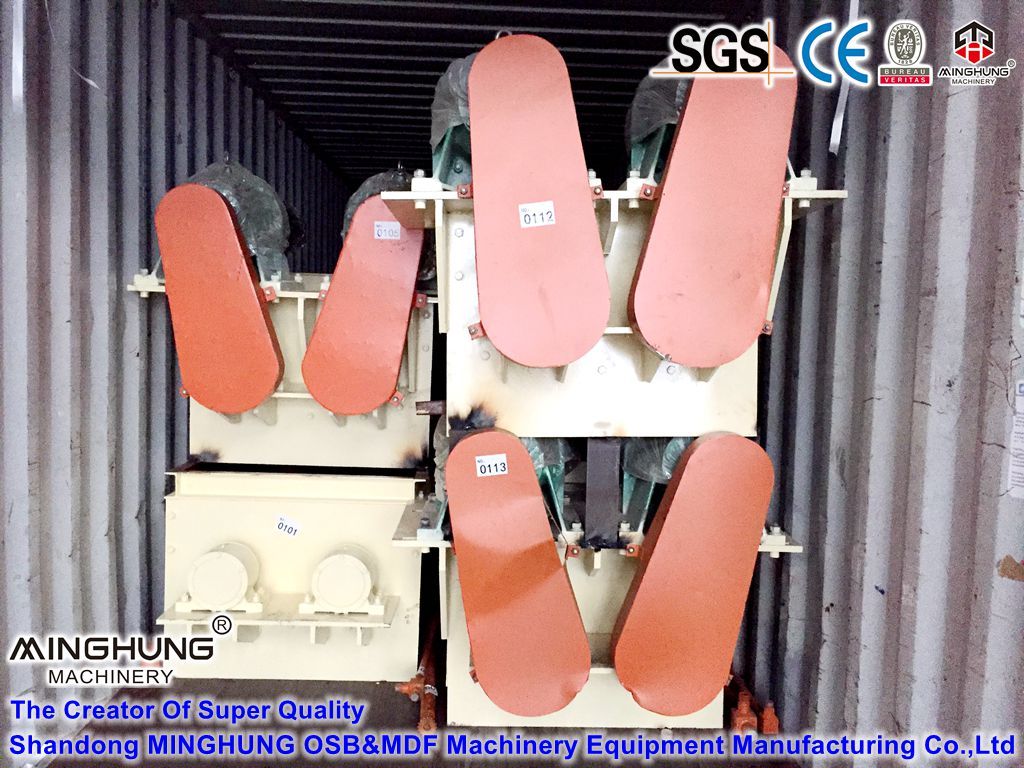 minghung particle board machine loading