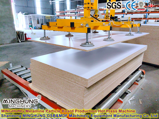 Particle Board Chipeboard MDF HDF Short Cycle Hot Press Machine for Laminating Melamine Faced MDF