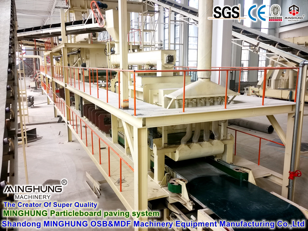 MINGHUNG Particleboard paving system for PB production line
