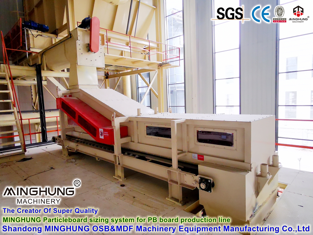 MINGHUNG Particleboard sizing system for PB board making line