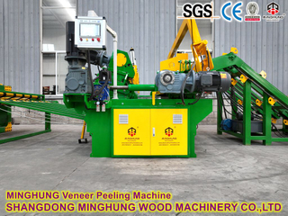 Large Hydraulic Veneer Peeling Machine Spindleless Design for Construction Formwork 
